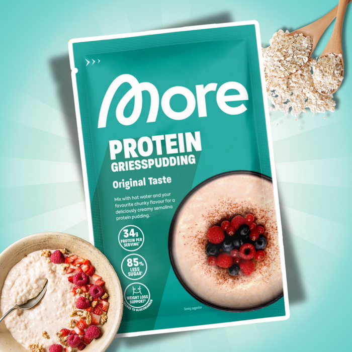 MORE Protein Grießpudding Original Taste 60 g – Proteinreicher Grießpudding