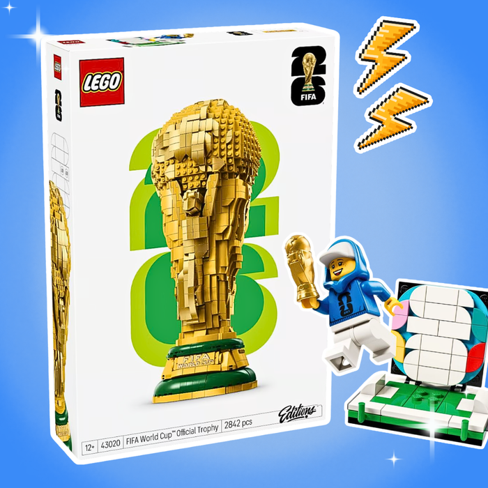 LEGO 43020 Editions Sports Offizieller Pokal der FIFA Fußball-Weltmeisterschaft – Konstruktionsspielzeug für Sammler & Fans