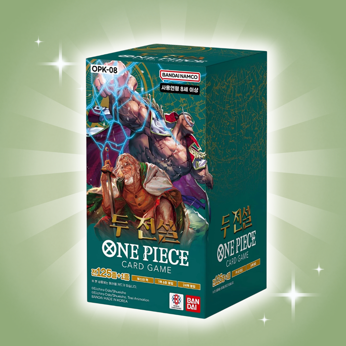 Bandai One Piece OP-08 Two Legends Booster Display | Koreanische Version | 24 Booster | 6 Karten pro Pack