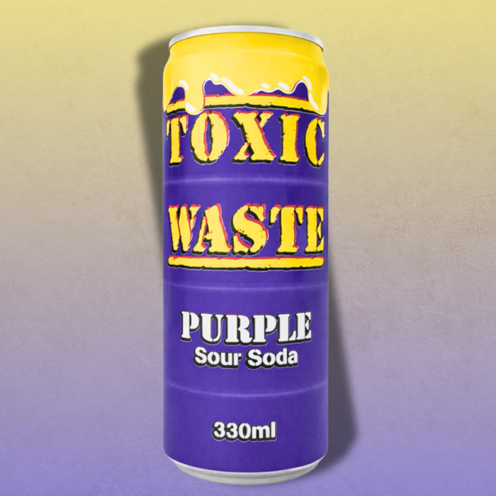 1x Toxic Waste Purple Sour Soda – 330 ml – Traubengeschmack mit extra saurem Twist