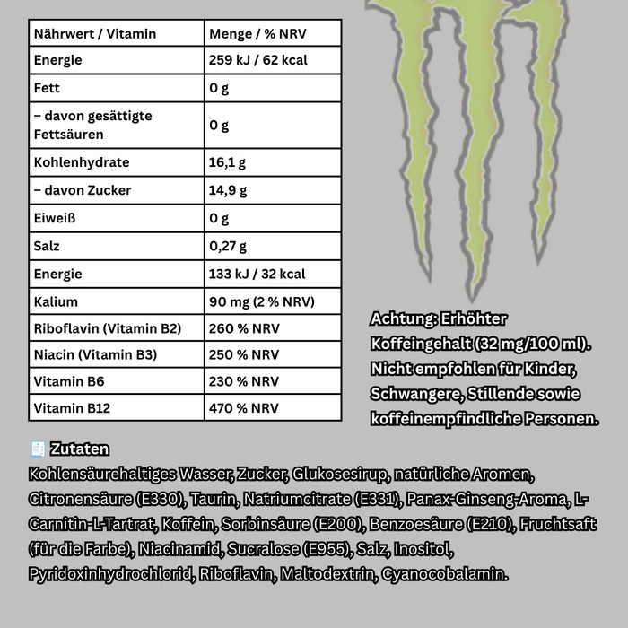 Monster Energy Strawberry Shot Energy Drink 473 ml