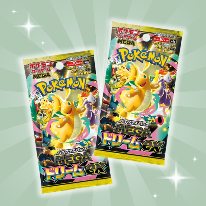 2x Pokémon Mega Dream Japanese Booster | Original Pokémon TCG