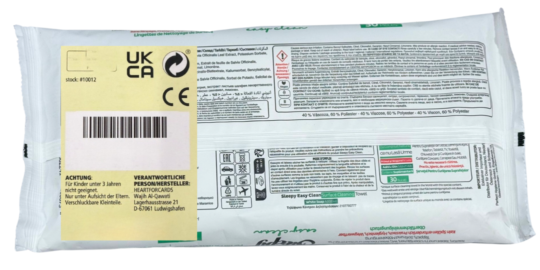 Sleepy Reinigungstücher Pine – Feuchte Allzwecktücher | 100 Blatt