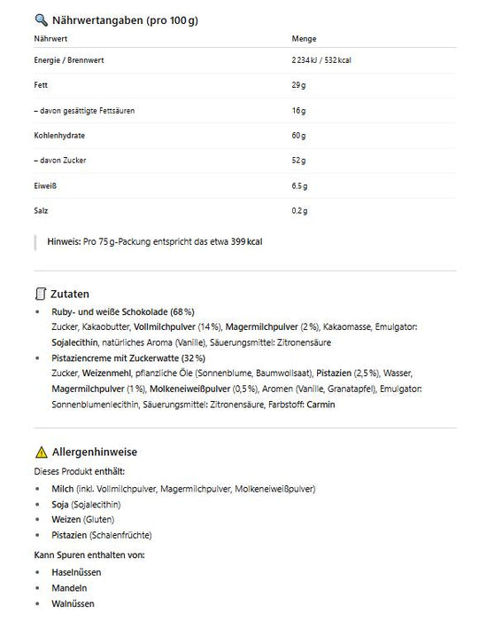 Angel Hair Style Schokolade Pink 75g | Gefüllt mit Pismaniye & Pistaziencreme | Türkische Zuckerwatte Kadayif Halva