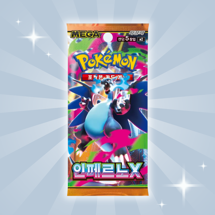 Pokémon Inferno X Booster Box – Koreanisch | 30 Boosterpacks | Original Koreanisches Sammelkarten