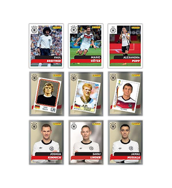 Panini DFB 2025 – 125 Jahre Fußballgeschichte – Stickerbox mit 36 Tüten