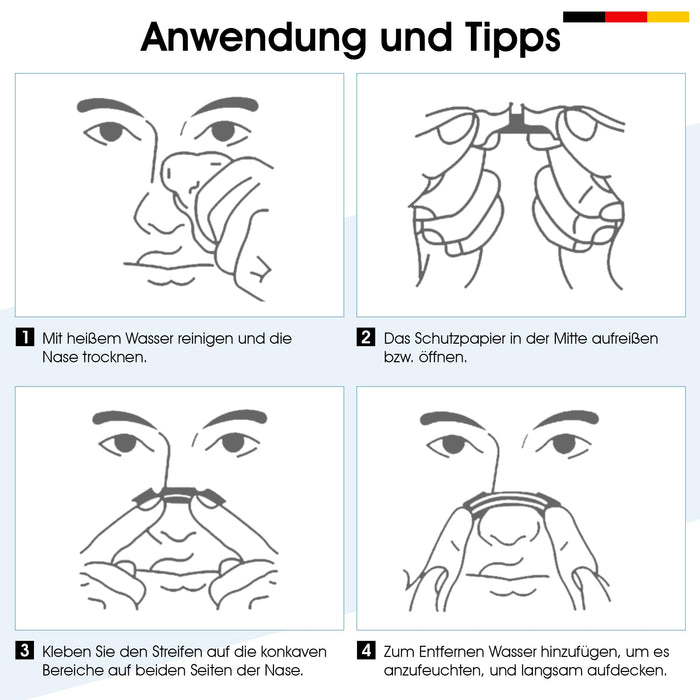 Anti-Schnarch Nasenstrips | 50 Nasenpflaster fürs bessere Atmen für Sport und Schlaf für Erwachsene und Kinder | Hautfarbe | Atemtrainer gegen Schnarchen | Nasal Strips