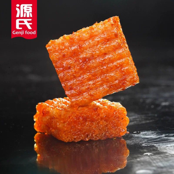 Genji Food Scharfe Soja-Fleischstücke aus China – Intensiv gewürzt, saftig, pflanzlich, 72 g – Ein scharfer Genuss für echte Chili-Liebhaber