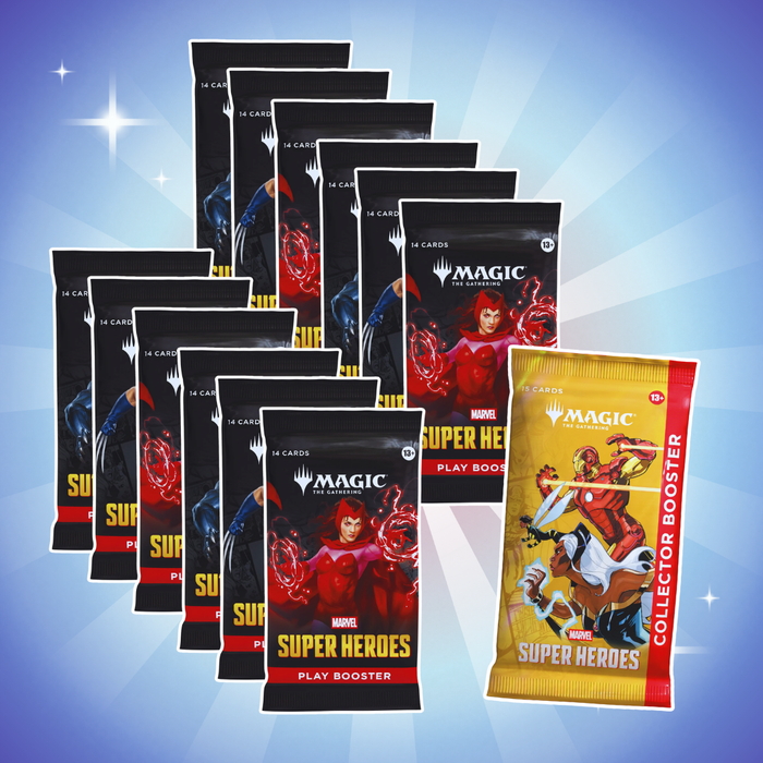 Magic: The Gathering Marvel Super Heroes Draft Night Englisch – 12 Play-Booster + 1 Collector-Booster