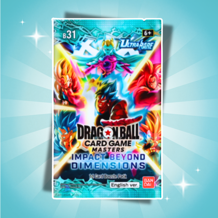 Dragon Ball Super Card Game Impact Beyond Dimension Booster Display Englisch – 24 Booster Packs