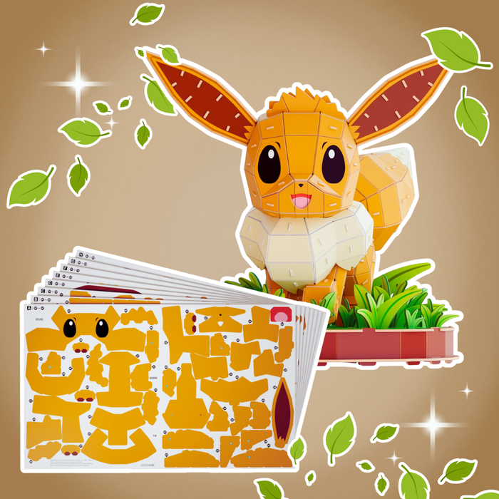 Spin Master 4D Build – Pokémon Evoli Eevee | Modellbausatz | 238 Teile