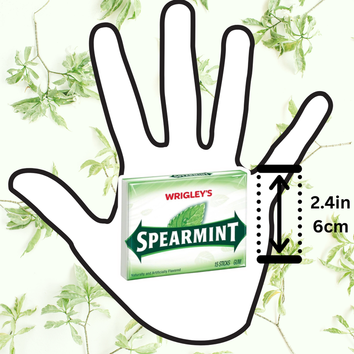 1x Wrigley’s Spearmint Chewing Gum – 15 Sticks – 1 Packung