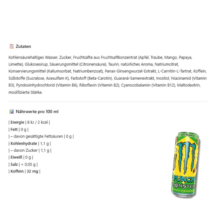 Monster Energy Juice - Rio Punch 473ml