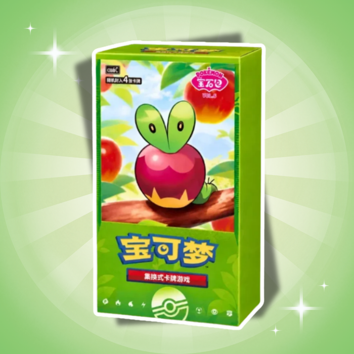 Pokémon Gem Pack Vol. 6 Booster Box Chinesisch – 18 Boosterpacks mit je 4 Foil-Karten
