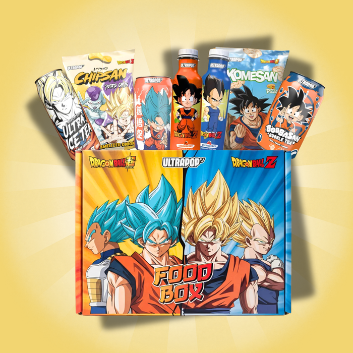 UltraPop Anime Food Box – DragonBall Z / Naruto Shippuden / One Piece Snack- und Getränke Box