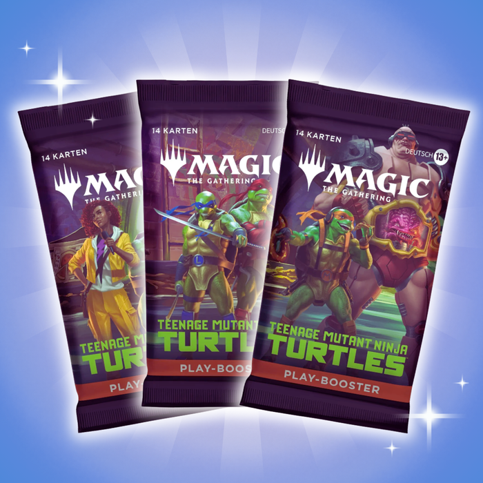 3x Magic: The Gathering – Teenage Mutant Ninja Turtles Booster | Deutsch | je 14 Karten