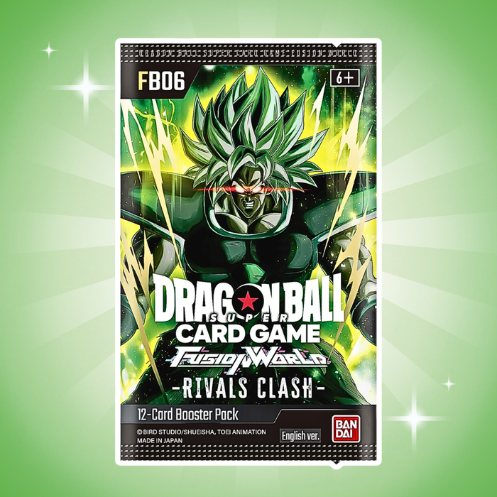 Dragon Ball Fusion World Rivals Clash Booster Display Englisch – 24 Boosterpacks, je 12 Karten, Sammelkartenspiel Box