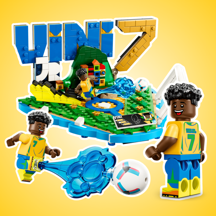 LEGO Editions Vini Jr. – Fußball-Highlights #43027 – 510 Teile mit Minifigur und Sammlerplakette