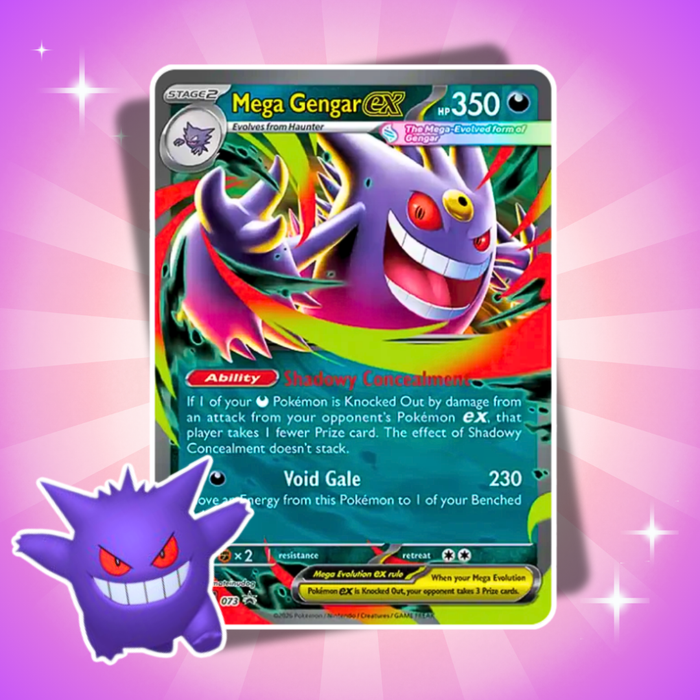 Pokémon Mega Moonlit Tin Box Gengar ex Englisch – 4 Boosterpacks + Promokarte