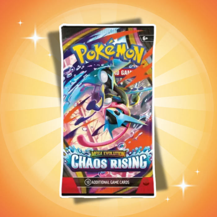 Pokémon Mega Evolution: Chaos Rising Premium Checklane Blister Englisch – Booster + Toxel Promo