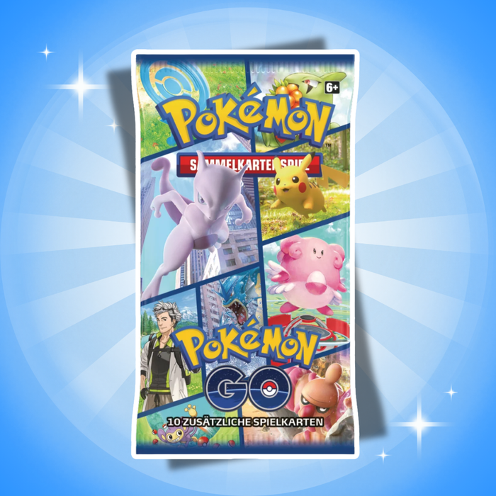 Pokémon GO Pikachu Tin-Box Deutsch – 4 Booster + 2 Holo-Karten + Sticker