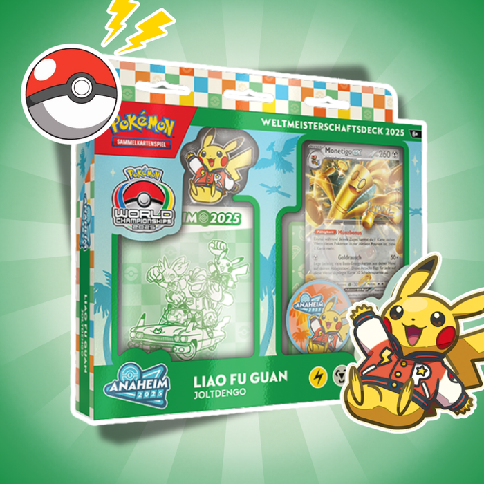 Pokémon Weltmeisterschaftsdeck 2025 Deutsch – 1 Deck (Zufällige Auswahl aus 4 Varianten)