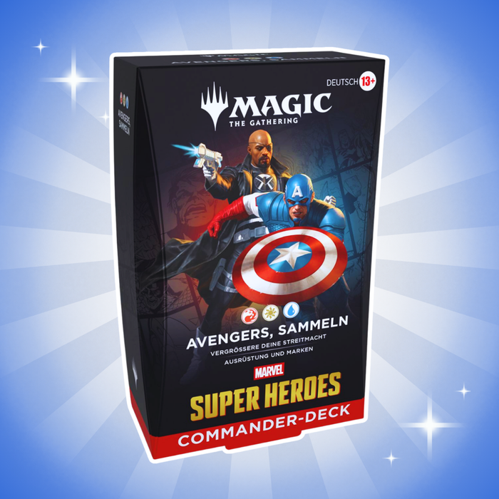 Magic: The Gathering Marvel Super Heroes Commander Deck Set Deutsch – Alle 4 Commander-Decks
