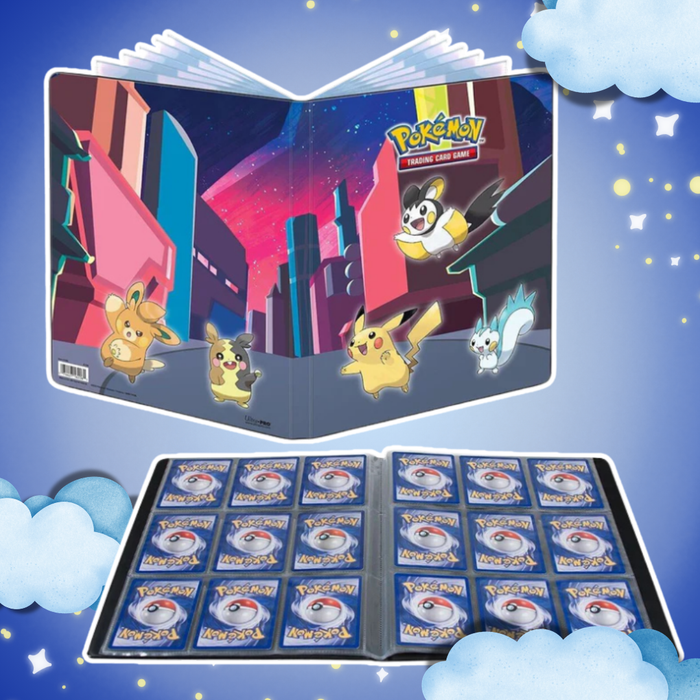 Pokémon 9-Pocket PRO Binder Shimmering Skyline – Sammelkarten Album für bis zu 360 Karten, Elastikverschluss, Offiziell lizenziert