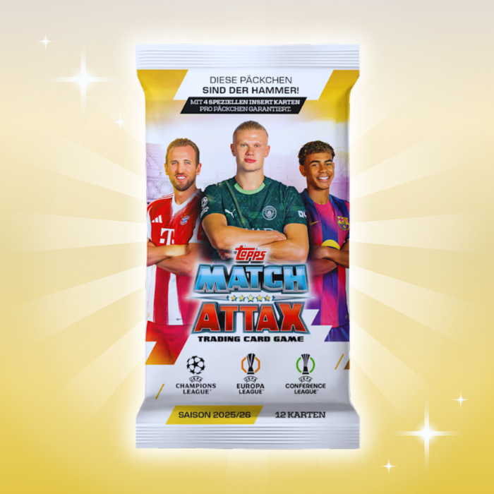 5x UEFA Champions League "MA" Extra Booster 2025/2026 | Topps Sammelkarten