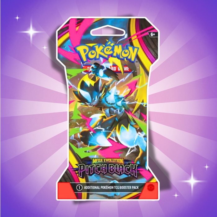 1x Pokémon Pitch Black Sleeved Booster Englisch – 1 Booster Pack mit 10 Karten