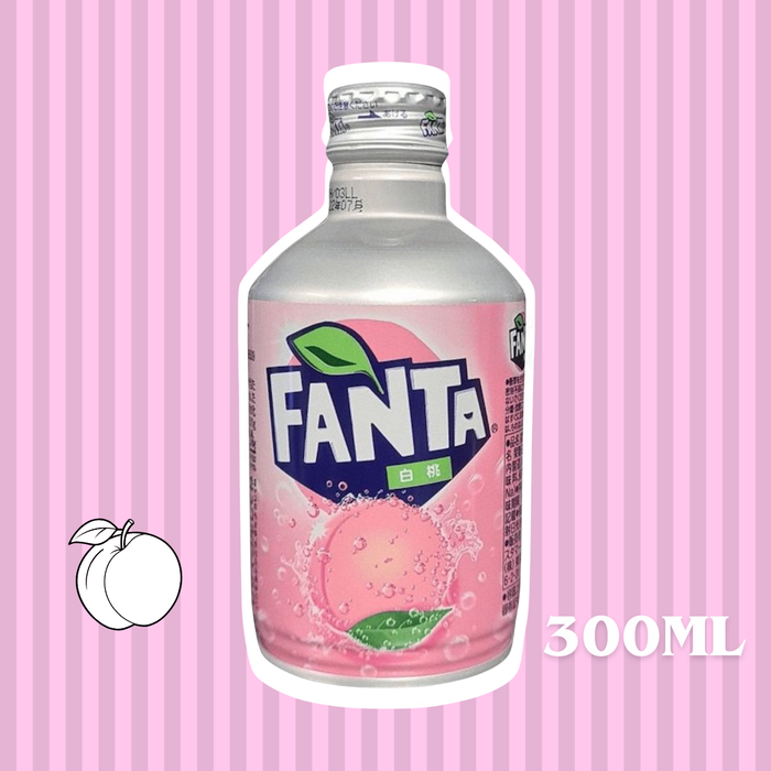 1x Fanta White Peach Japan 300ml – Japanische Weiße Pfirsich-Limonade