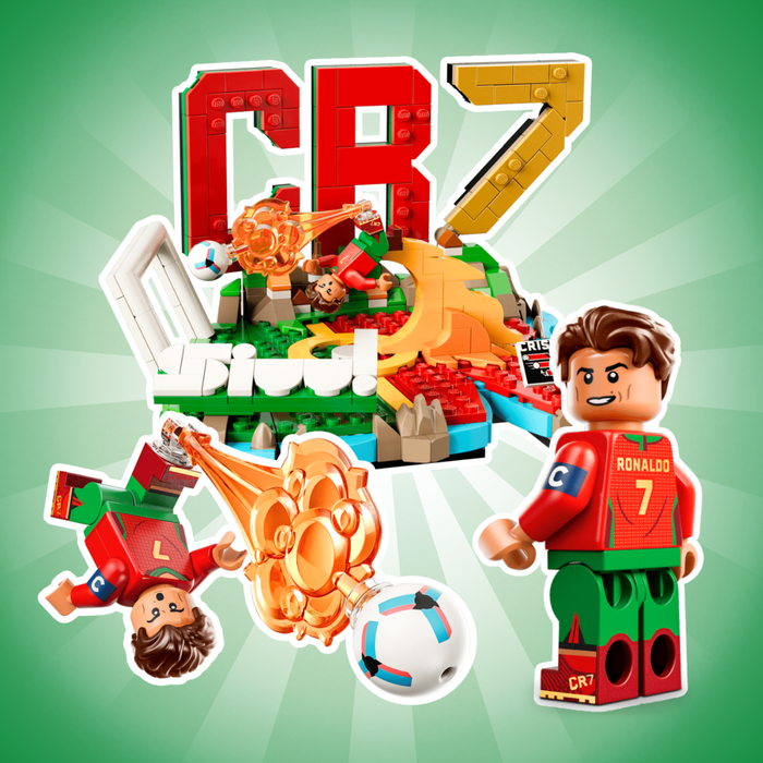 LEGO Editions Cristiano Ronaldo – Fußball-Highlights #43012 – 490 Teile mit Minifigur und CR7 Sammlerplakette