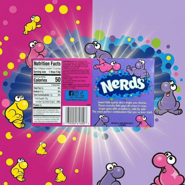 Nerds Grape & Strawberry Candy 141g – Fruchtige Trauben- & Erdbeerbonbons – MHD 12.2025