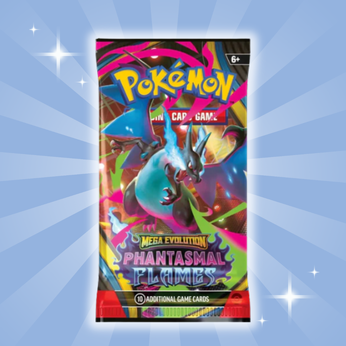 Pokémon TCG – Mega Evolution 02: Phantasmal Flames Booster Pack (Englisch)) | 1x Booster mit 10 Sammelkarten