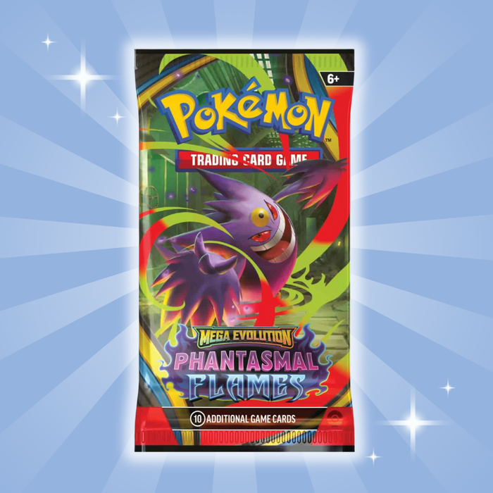 Pokémon TCG – Mega Evolution 02: Phantasmal Flames Booster Pack (Englisch)) | 1x Booster mit 10 Sammelkarten