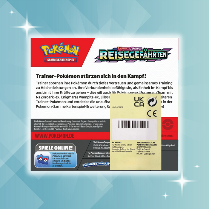 Pokémon Karmesin & Purpur – Reisegefährten Booster Display | 36 Booster | Deutsch