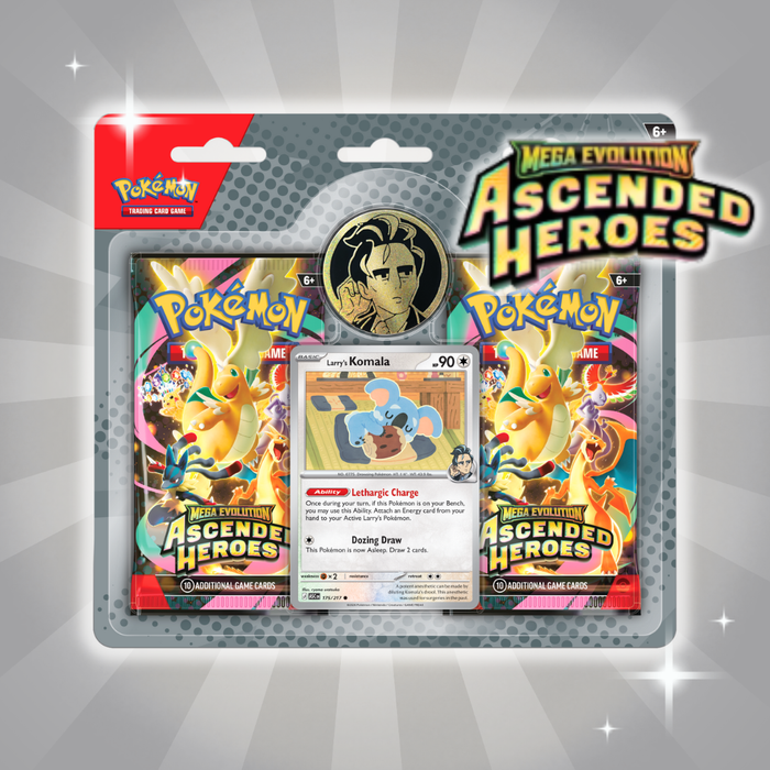 Pokémon ME02.5 – Ascended Heroes Collection (Grey) | 2 Booster Packs | English | Mega Evolution