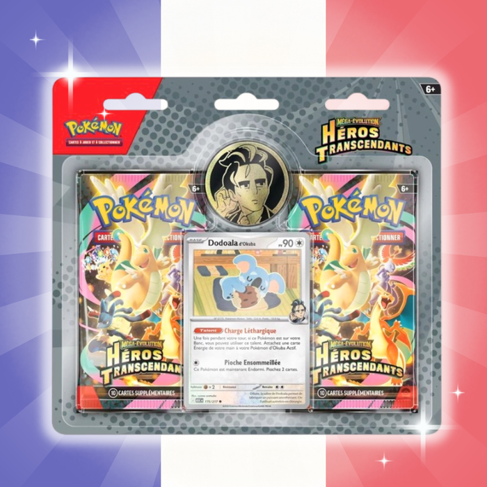 Pokémon Héros Transcendance – Blister 2 Boosters (Aléatoire) | Version Française | Ascended Heroes ME2.5
