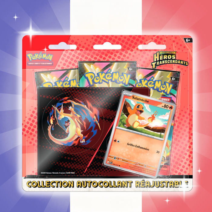 Pokémon Héros Transcendants – Blister 3 Boosters Tech Sticker (Aléatoire) | Version Française | ME2.5 Ascended Heroes