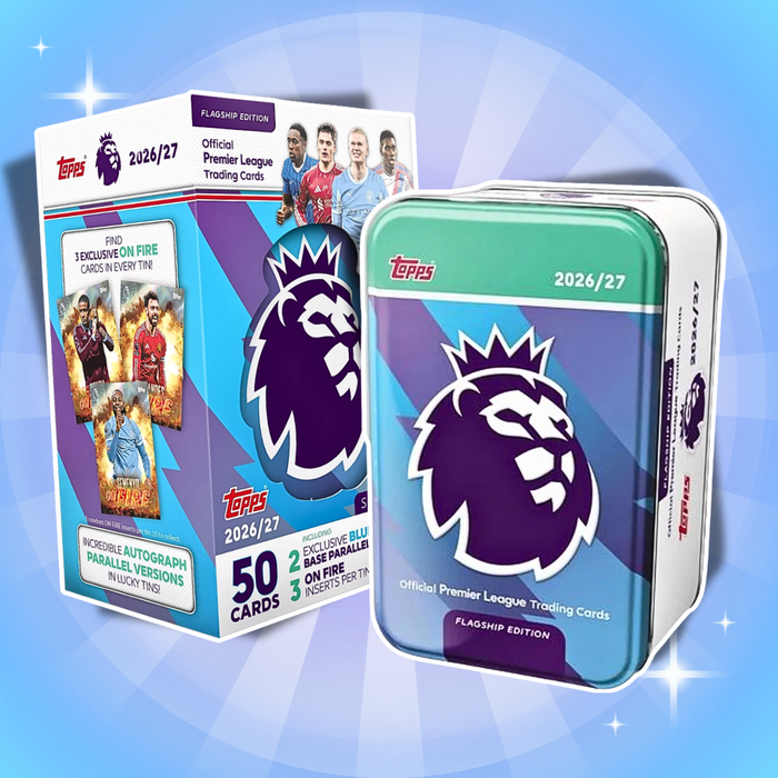 Topps Flagship Premier League Trading Cards 2026/2027 Super Tin 2 – Zufälliges Design, 50 Karten