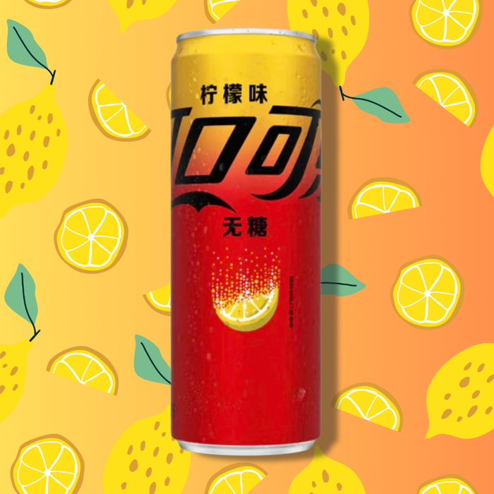 1 x 330ml Coca-Cola Zero Zucker Lemon – Koffeinhaltiges Erfrischungsgetränk mit Zitronengeschmack