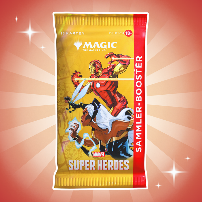 Magic: The Gathering Marvel Super Heroes Sammler-Booster Display Deutsch – 12 Collector Booster