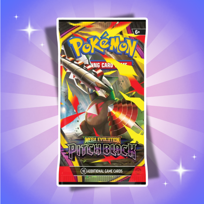 1x Pokémon Pitch Black Booster Englisch – 1 Booster Pack mit 10 Karten