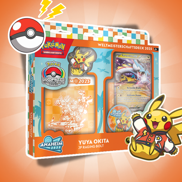 Pokémon Weltmeisterschaftsdeck 2025 Deutsch – 1 Deck (Zufällige Auswahl aus 4 Varianten)