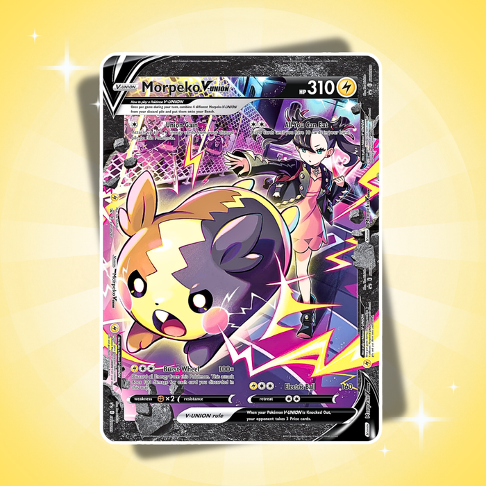 Pokémon Zenit der Könige Morpeko V-UNION Premium Playmat Collection Deutsch – 5 Booster + Spielunterlage