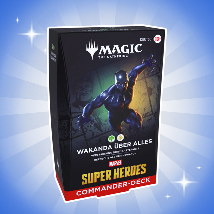 Magic: The Gathering Marvel Super Heroes Commander Deck Set Deutsch – Alle 4 Commander-Decks