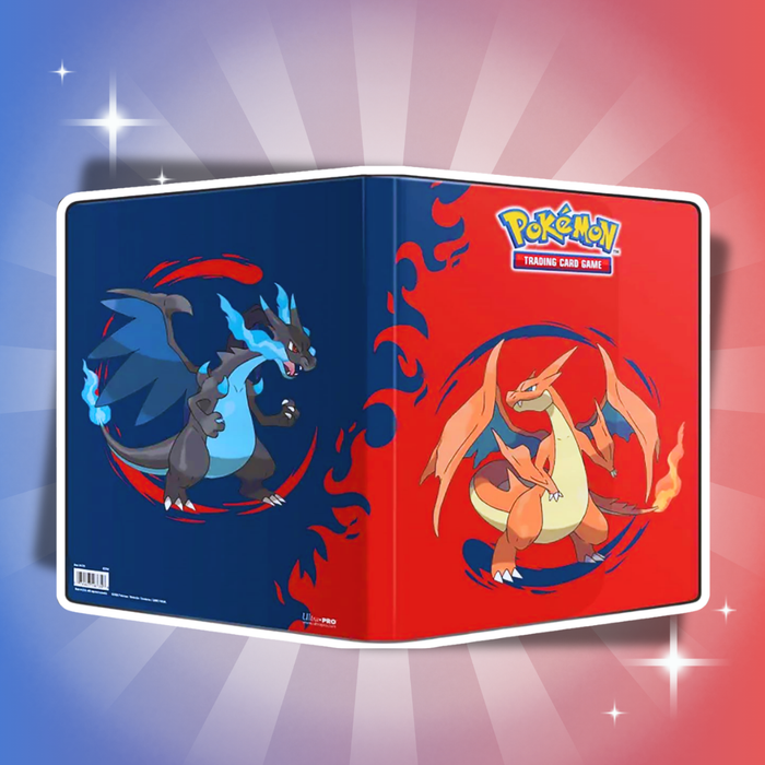 Ultra PRO Mega Charizard X & Mega Charizard Y 9-Pocket PRO-Binder® – Sammelalbum für Pokémon TCG