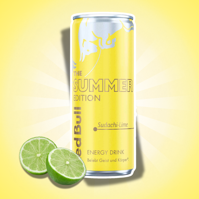 24x Red Bull Summer Edition Sudachi Lime Energy Drink mit Sudachi-Limetten-Geschmack | 24 × 250 ml