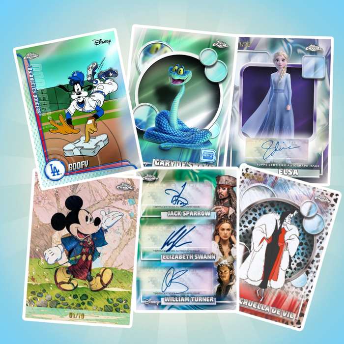 2026 Topps Chrome Disney Value Box Englisch – 32 Karten mit exklusiven Raywave Parallels