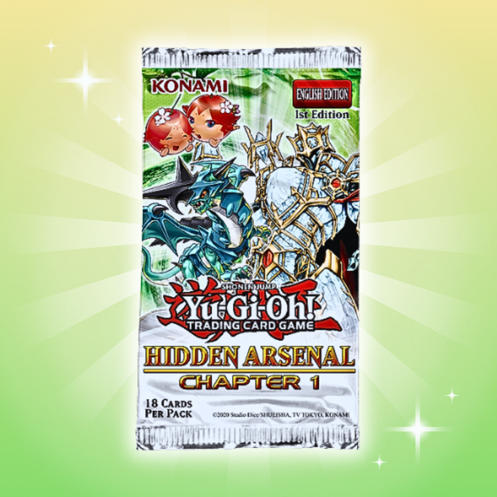 Yu-Gi-Oh! Hidden Arsenal: Chapter 1 | Deutsch | 1 Secret Rare + 6 Ultra Rares + Sammelwürfel